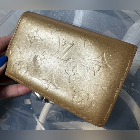 Louis Vuitton | Monogram Mat French Wallet Bronze | Vintage - Picture 2 of 16